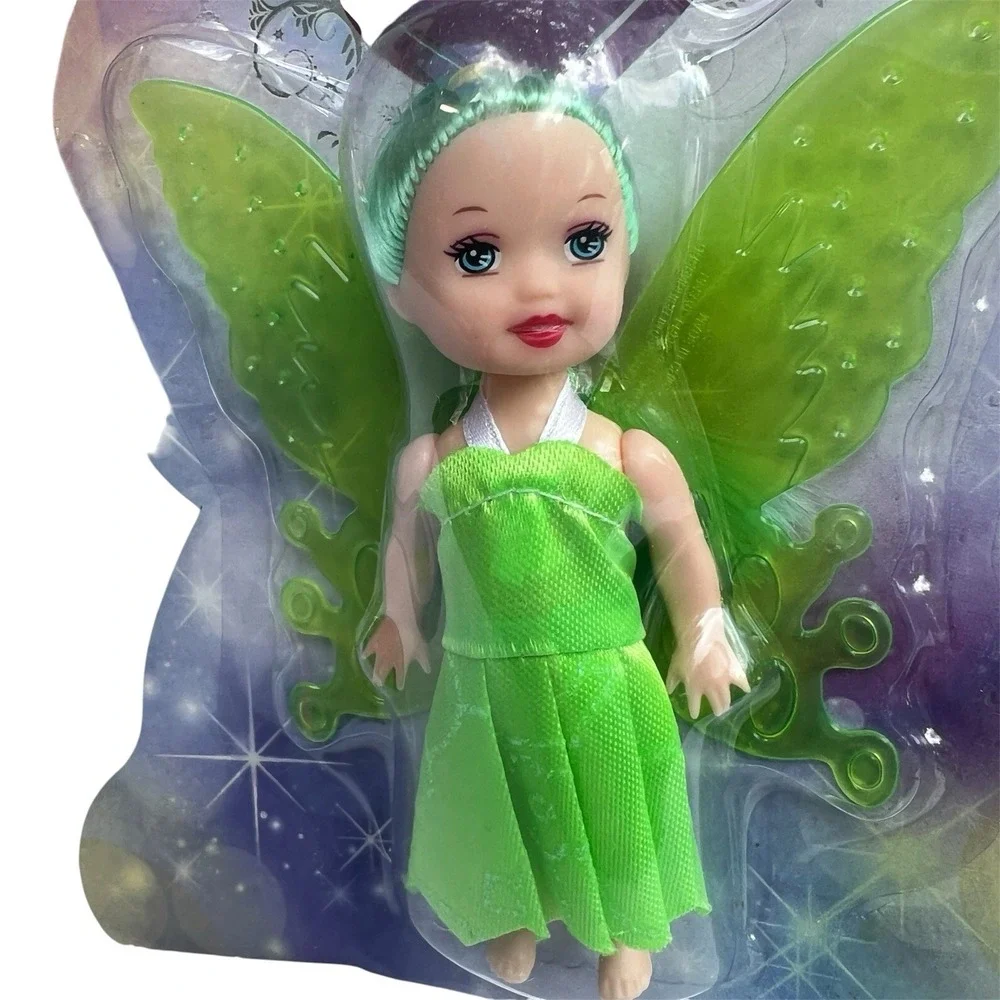 Greenbrier Intl. Fairy Dolls Set Of 4 Purple Yellow Pink Green‎ 4in NEW